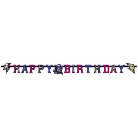 Banner Monster High happy birthday