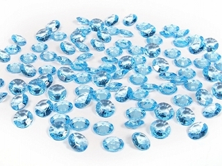 Kryštalové diamanty bledomodré