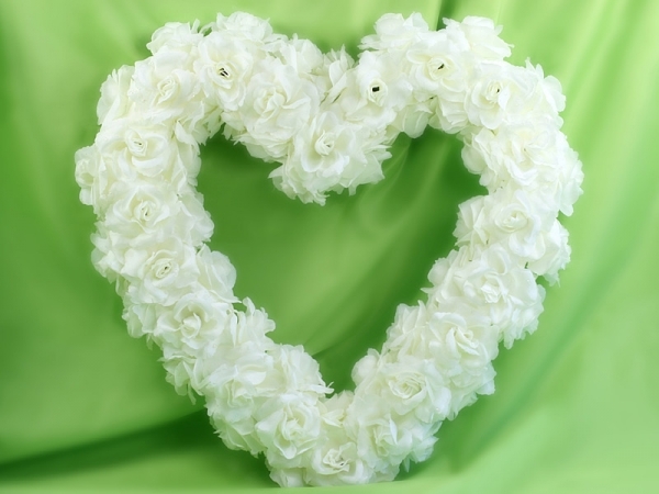 Kvetinové srdce-krémova