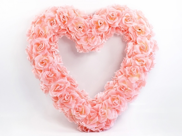 Kvetinové srdce- rúžova