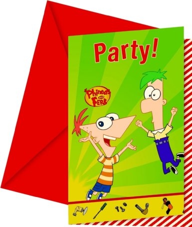 Pozvánky Phineas a Ferb