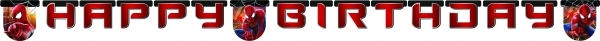 Banner Spiderman happy birthday