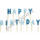 Sviečky happy birthday modre