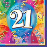 Servítky 21 Brilliant Birthday