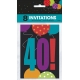 Pozvánky happy 40