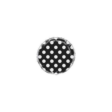 Fóliový balón dots black