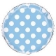 Fóliový balón dots baby blue