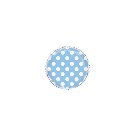 Fóliový balón dots baby blue