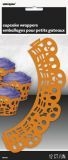 Obal na cupcake - oranžové lebky