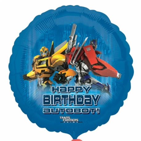 Foliový balón Transformers Autobot Happy birthday