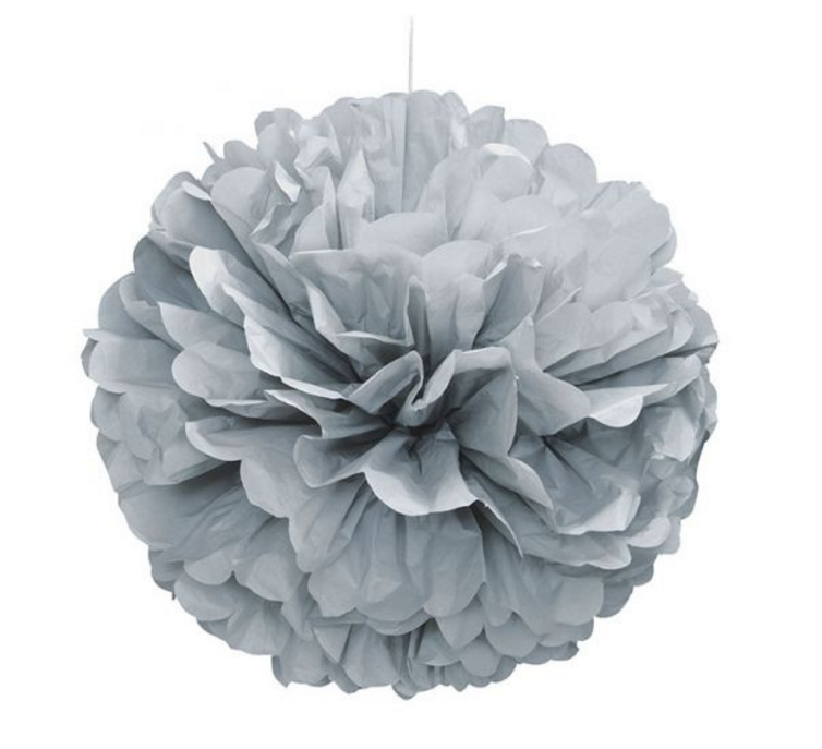 Visiaca guľa strieborná