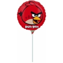 Mini fóliový balón Angry Birds červený