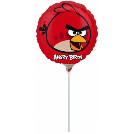 Mini fóliový balón Angry Birds červený