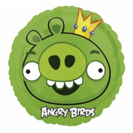 fóliový balón angry birds zelená