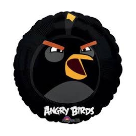 fóliový balón angry birds čierna