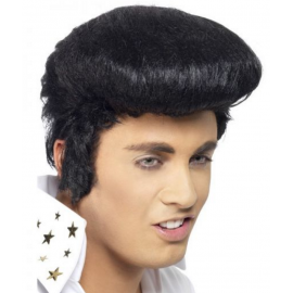 Parochňa čierna Elvis natupírované vlasy