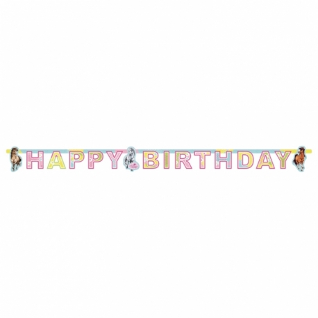 Banner Koníky happy birthday