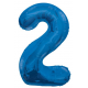 MAXI modrý fóliový balón 2. narodeniny