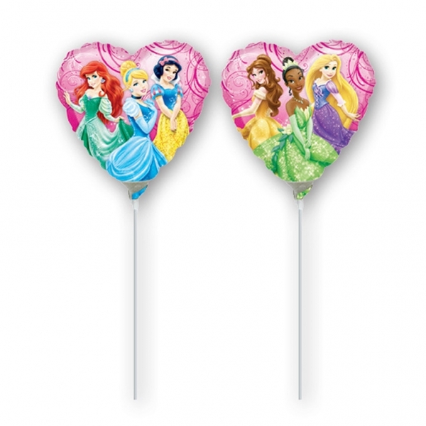 Mini fóliový balón Disney Princess Srdce