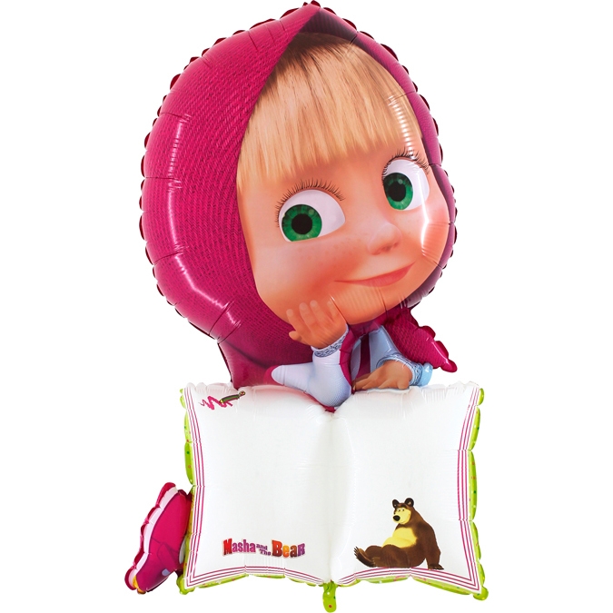 MAXI fóliový balón zápisník Máša s možnosťou vlastného nápisu