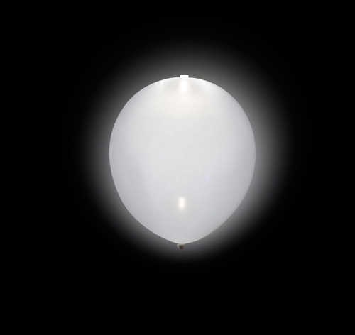 Svietiaci LED balón biely