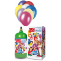 Héliová fľaša na 18 balónov + 18 balónov
