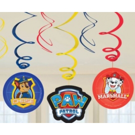 Visiace špirály Labková patrola 6ks