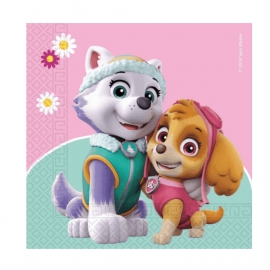 Servítky Labková patrola Skye a Everest 33cm 16ks