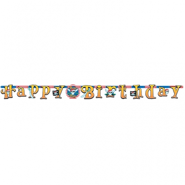 Banner pir&aacute;ti happy birthday