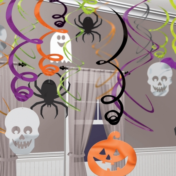 Sada 30 špirál Halloween